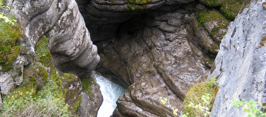 The upper section of the Canyon